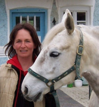 Claudia Wedlich mit Pferd